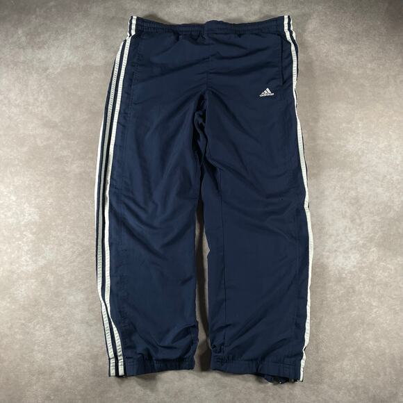 adidas Pants - Vintage Adidas Women’s Embroidered Blue Track Pants Large